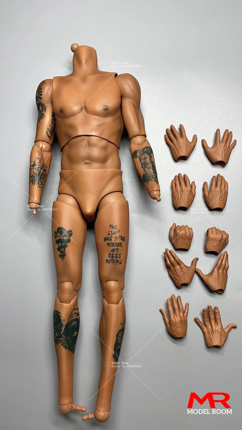 1/6 männlicher Basketballspieler Sport Gelenk Körper Hände starke schwarze Haut 12" Figur - Bild 35 von 55