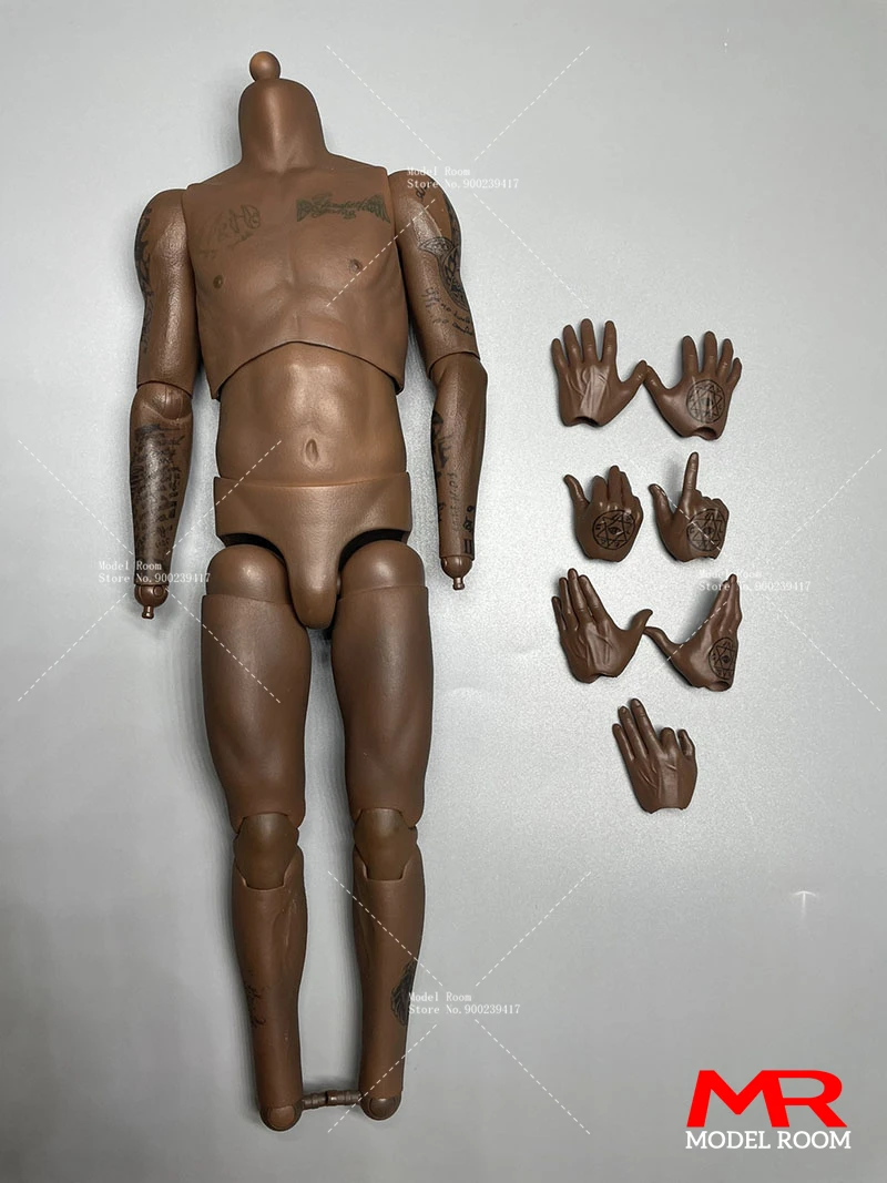 1/6 männlicher Basketballspieler Sport Gelenk Körper Hände starke schwarze Haut 12" Figur - Bild 37 von 55