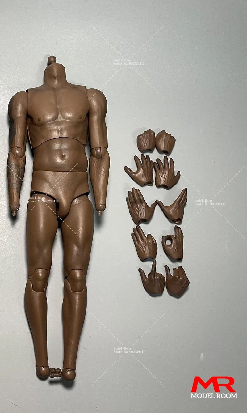 1/6 männlicher Basketballspieler Sport Gelenk Körper Hände starke schwarze Haut 12" Figur - Bild 39 von 55