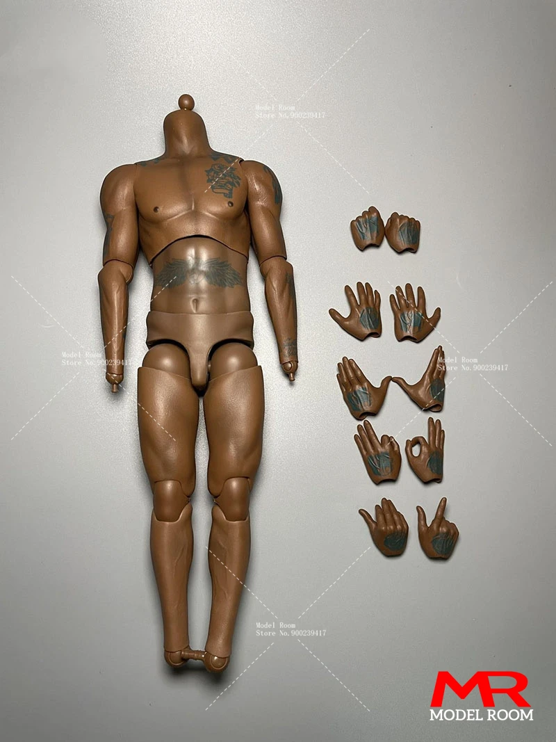 1/6 männlicher Basketballspieler Sport Gelenk Körper Hände starke schwarze Haut 12" Figur - Bild 45 von 55