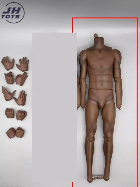 1/6 männlicher Basketballspieler Sport Gelenk Körper Hände starke schwarze Haut 12" Figur - Bild 52 von 55