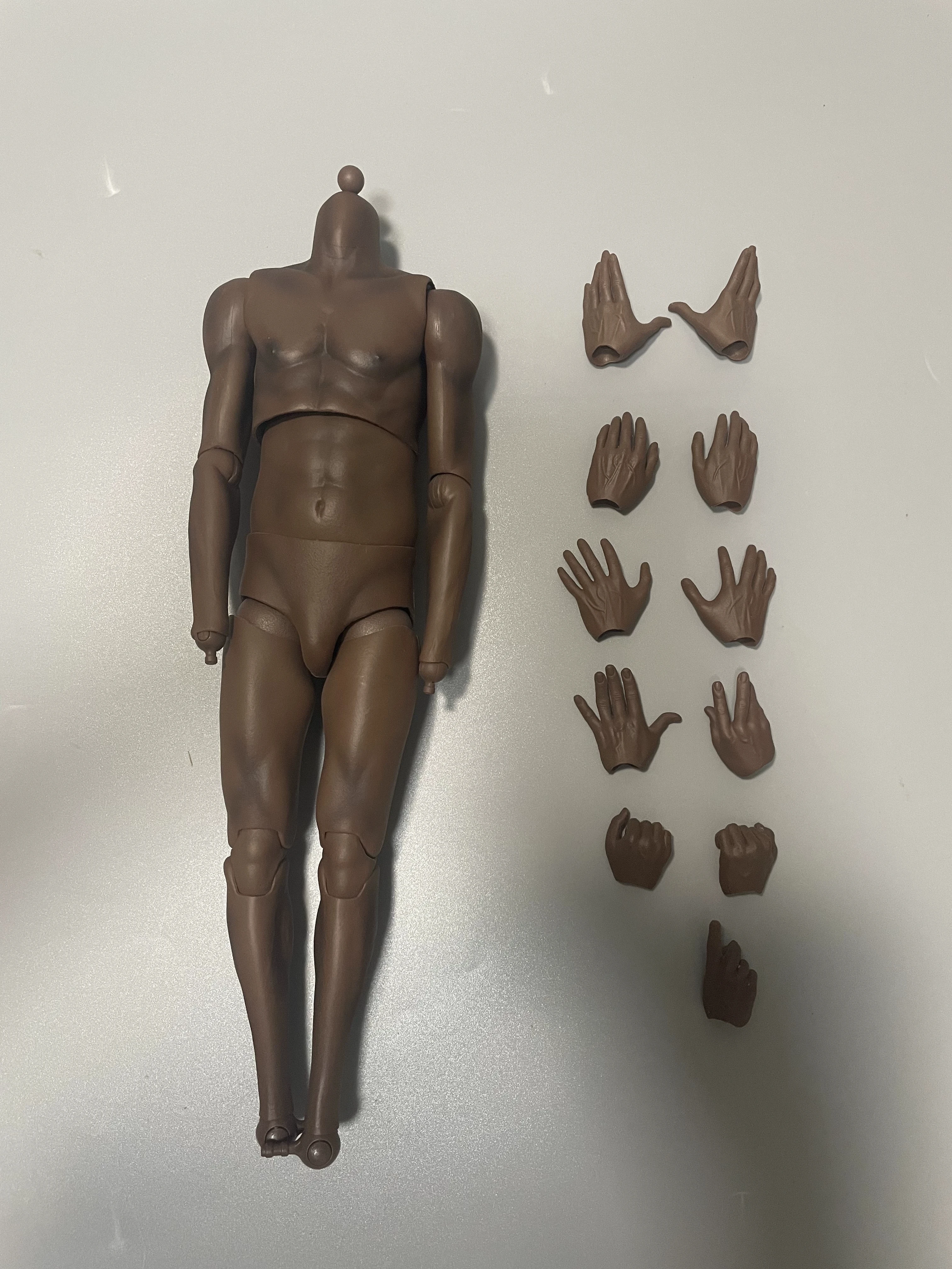 1/6 männlicher Basketballspieler Sport Gelenk Körper Hände starke schwarze Haut 12" Figur - Bild 55 von 55