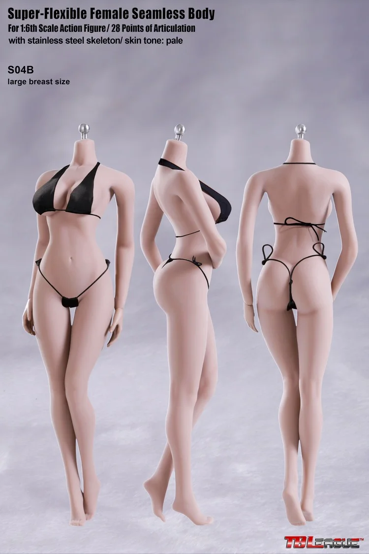 Tbl Phicen 1/6 Female Super-flexible Body Doll Suntan/Pale 12&Prime; Action Figures
