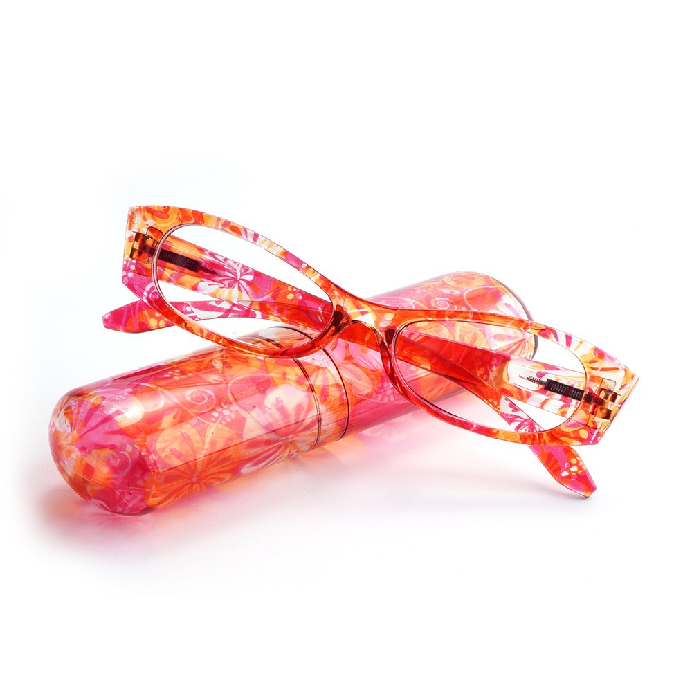 Nuovo Portapenne Portatile Occhiali da Lettura per Donna Stampa Moda Comfort +Scatola - Foto 21 di 24