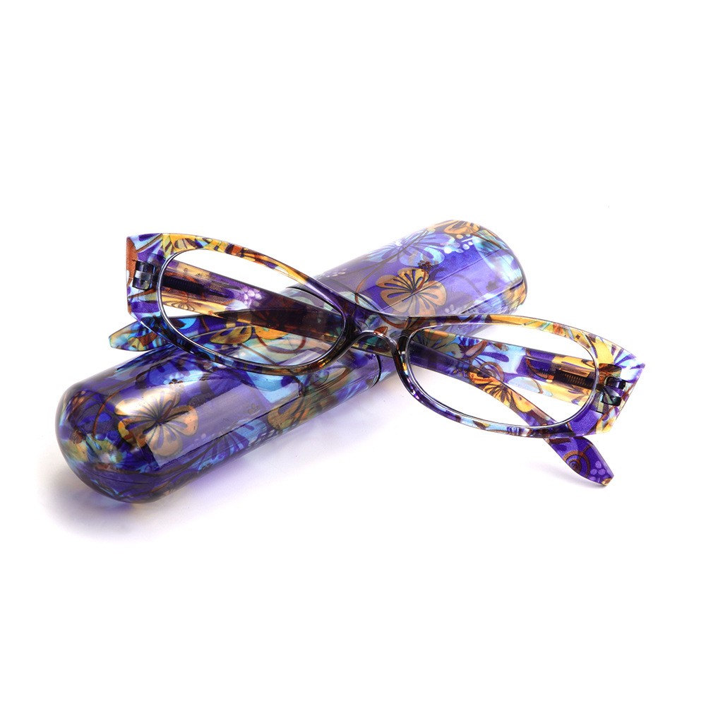 Nuovo Portapenne Portatile Occhiali da Lettura per Donna Stampa Moda Comfort +Scatola - Foto 23 di 24