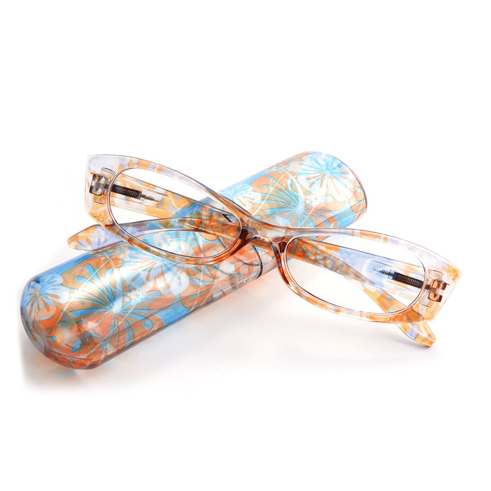 Nuovo Portapenne Portatile Occhiali da Lettura per Donna Stampa Moda Comfort +Scatola - Foto 24 di 24