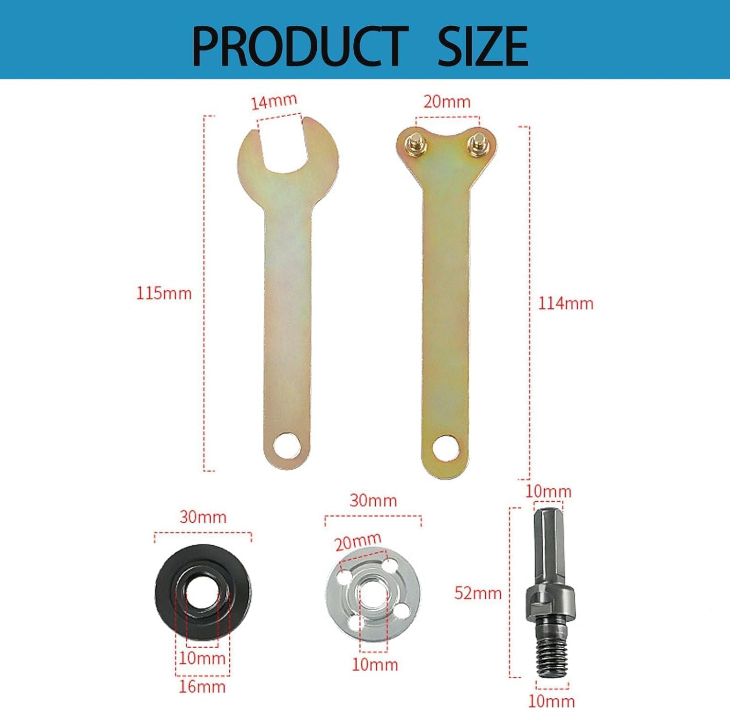 Conversion 10mm Angle Grinding Adapter Connecting Rod Kit For Metal Deburring