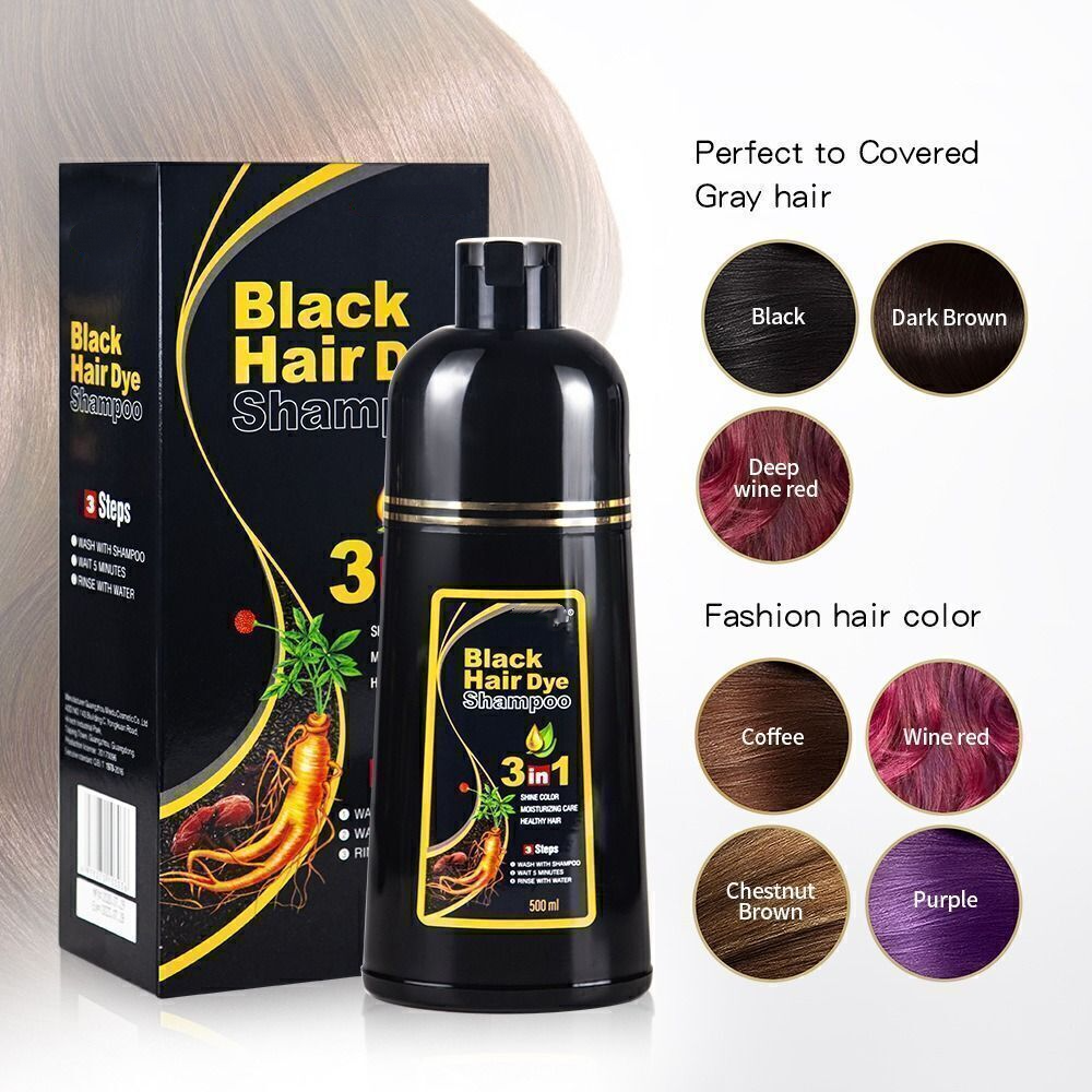 3 In 1 Hair Dye Shampoo Herbal Brown Hair Dye for Men Women Herbal Ingredients - Picture 20 of 25