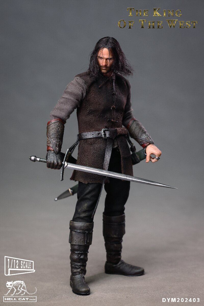 Hell Cat 1/12 The Lord of the Rings Aragorn Action Figure In Stock