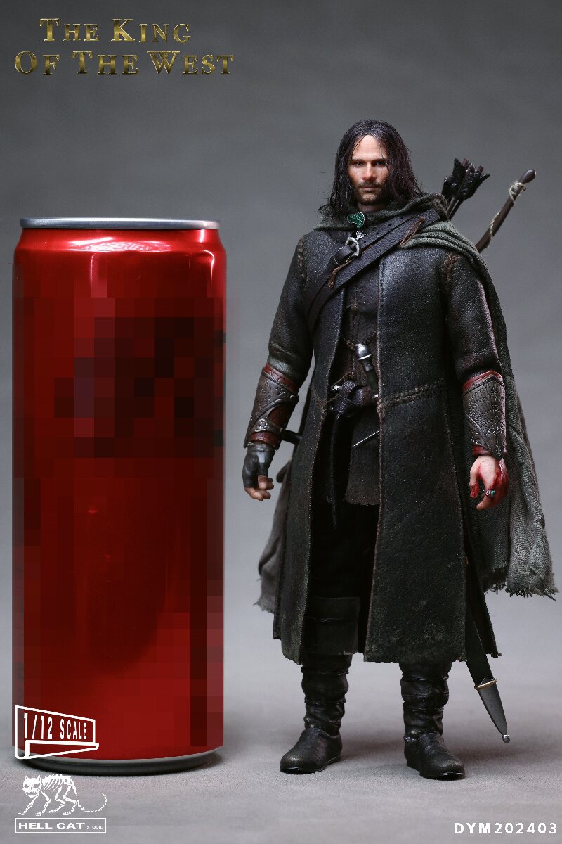 Hell Cat 1/12 The Lord of the Rings Aragorn Action Figure In Stock