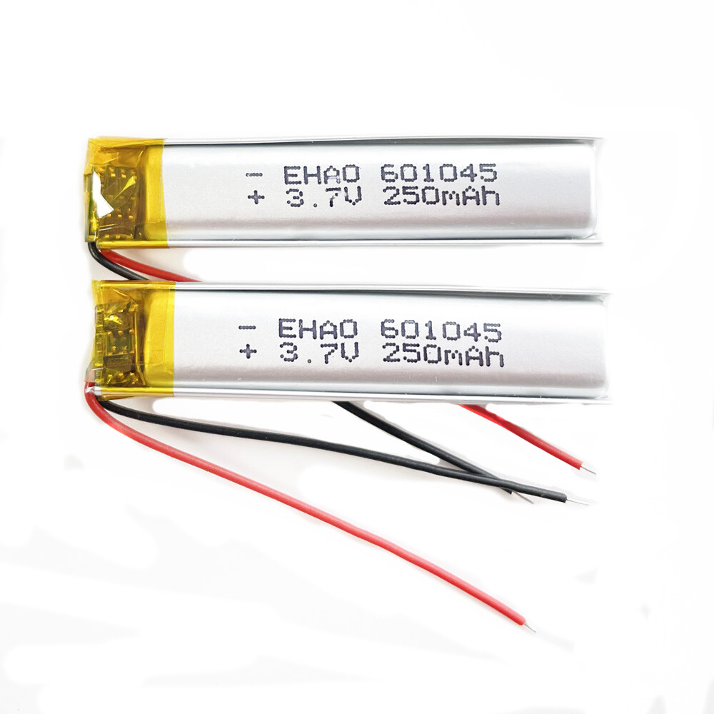 Batería recargable de polímero LiPo de 3,7 V 250 mAh 601045 para bolígrafo de video auricular GPS - Imagen 17 de 19