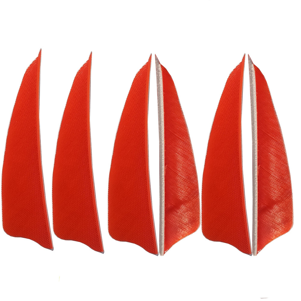 50pcs 3" Arrow Fletches Turkey Natural Feathers RW Left Wing Shield DIY Shaft - Picture 15 of 22