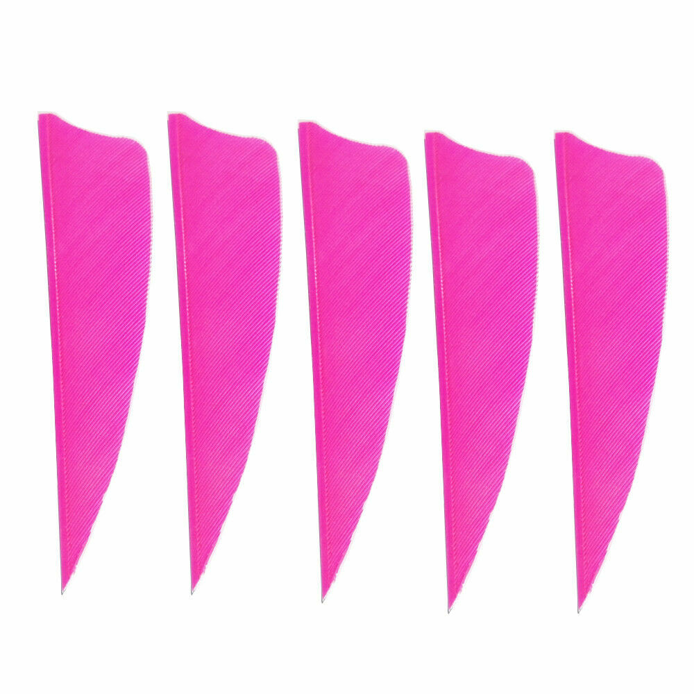 50pcs 3" Arrow Fletches Turkey Natural Feathers RW Left Wing Shield DIY Shaft - Picture 18 of 22