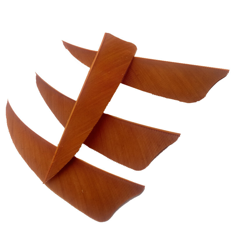 50pcs 3" Arrow Fletches Turkey Natural Feathers RW Left Wing Shield DIY Shaft - Picture 19 of 22