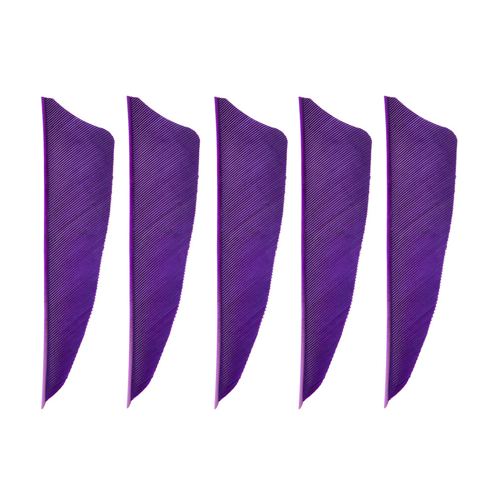 50pcs 3" Arrow Fletches Turkey Natural Feathers RW Left Wing Shield DIY Shaft - Picture 20 of 22