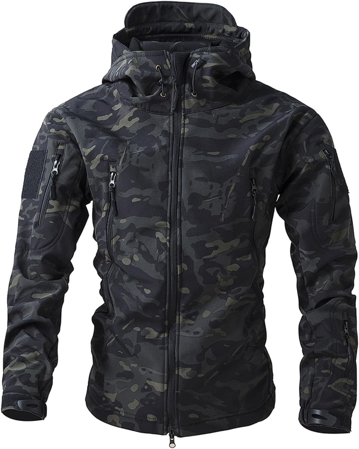 Waterproof Camo Softshell Fleece Outdoor Coat