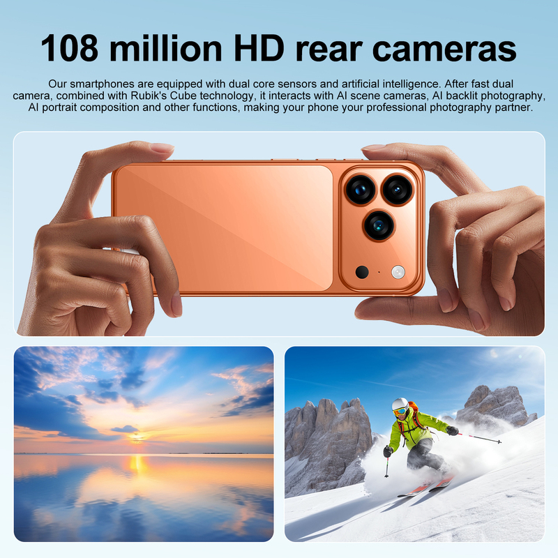 NEW i17 Pro Max 16+1TB 8000mAh 7.3-inch 5G Android Phone Global