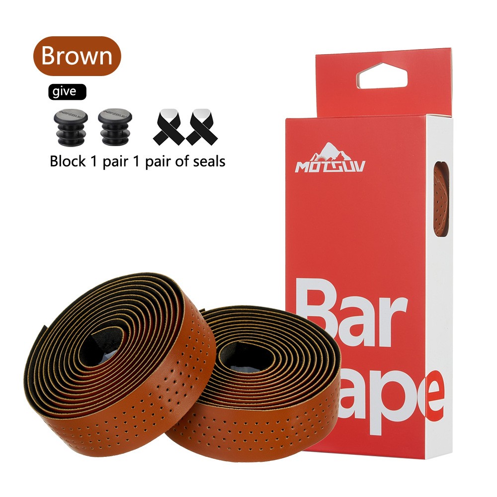 Fahrrad Lenkerband Rennrad PU Leder Perforierter Gürtel Atmungsaktiv Weich - Picture 16 of 19