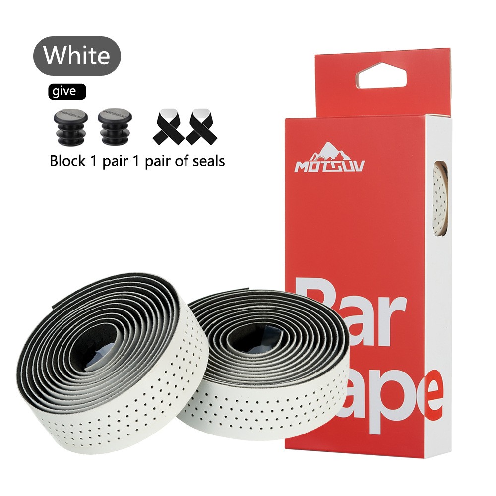 Fahrrad Lenkerband Rennrad PU Leder Perforierter Gürtel Atmungsaktiv Weich - Picture 14 of 19