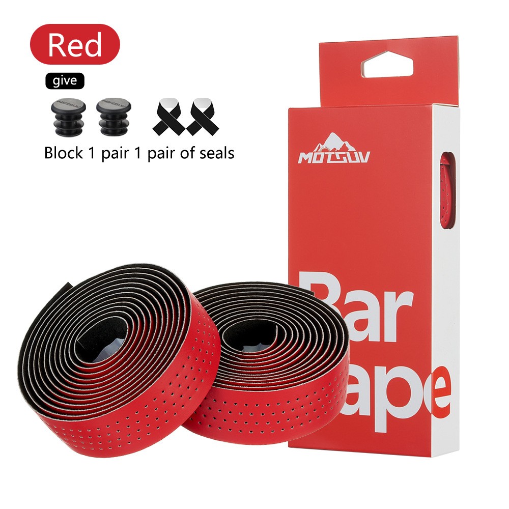 Fahrrad Lenkerband Rennrad PU Leder Perforierter Gürtel Atmungsaktiv Weich - Picture 17 of 19