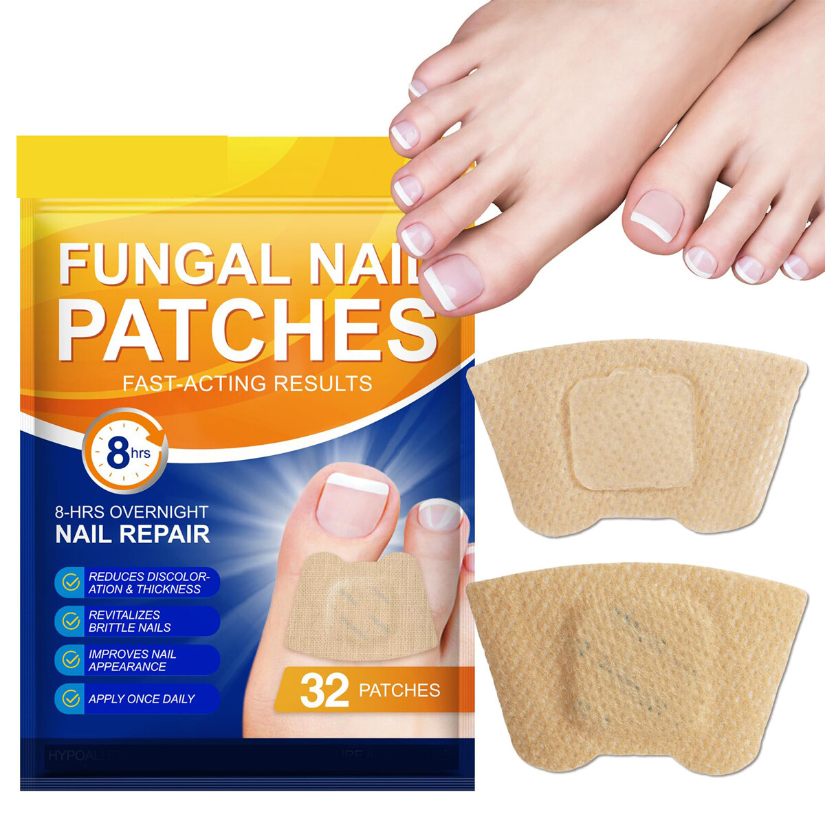 21-64 Anti Fungal Nail Treatment Patches Toe Fungus Onychomycosis Repair Sticker - Picture 29 of 29