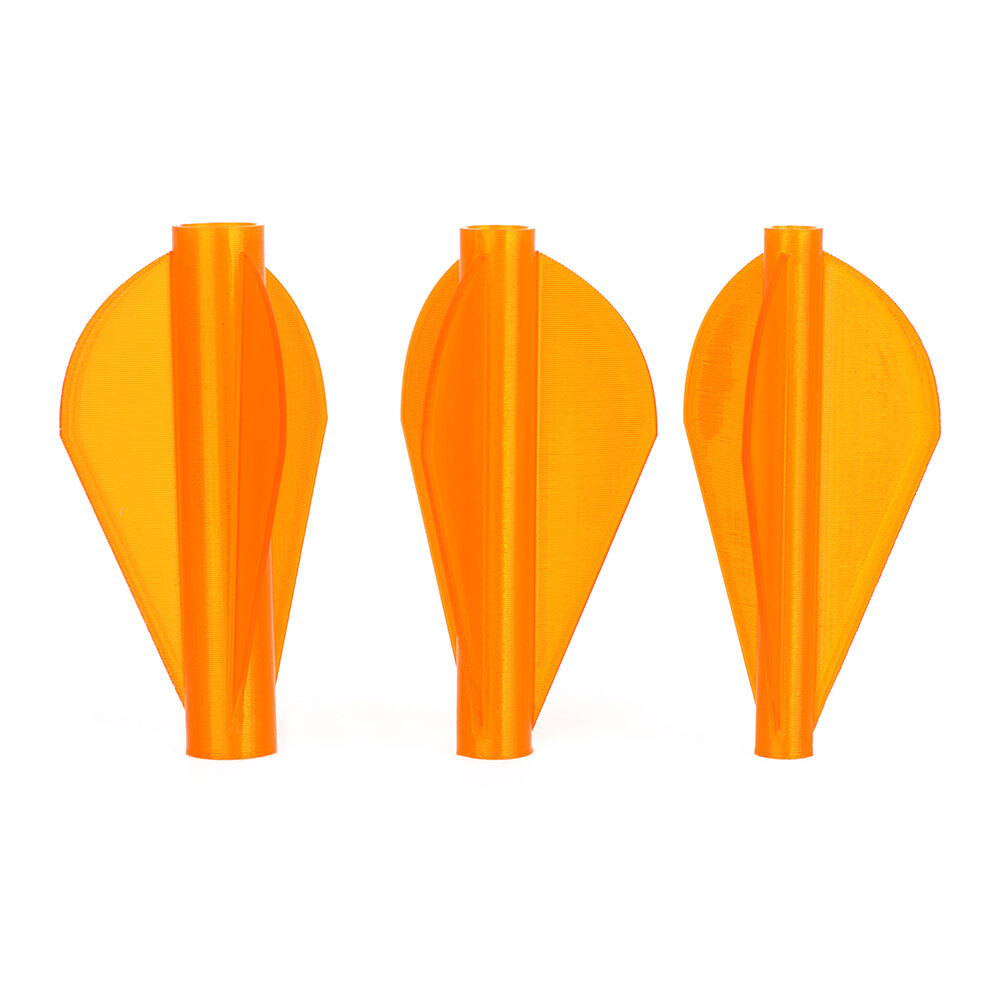 6X 1.75" Archery Arrow Vanes OnePiece Fletches Conjoined Shaft DIY Archery Shoot - Picture 18 of 25