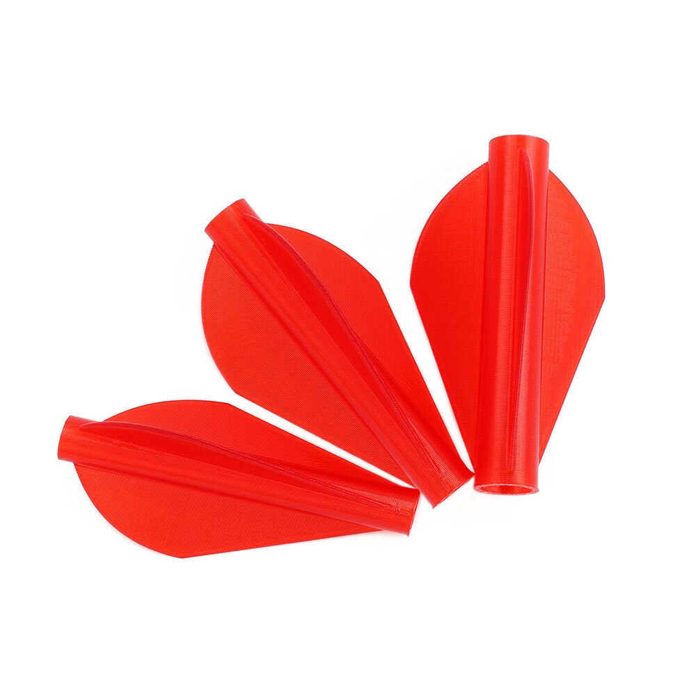6X 1.75″ Arrow Vanes One-Piece Fletching 7.6mm 6mm 4mm Shaft Archery Bow Hunting