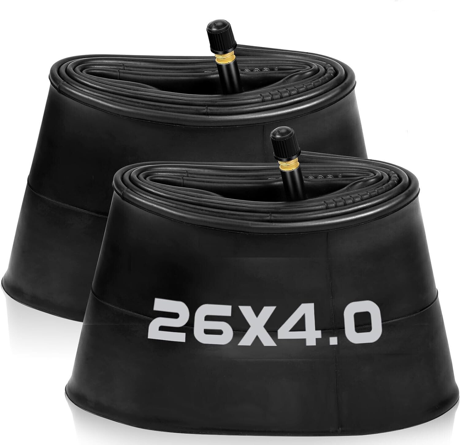 2PACK Fat Tire Ebike Tubes 20 X 4.0 Bike Inner Tube Schrader Valve 26" X 4"