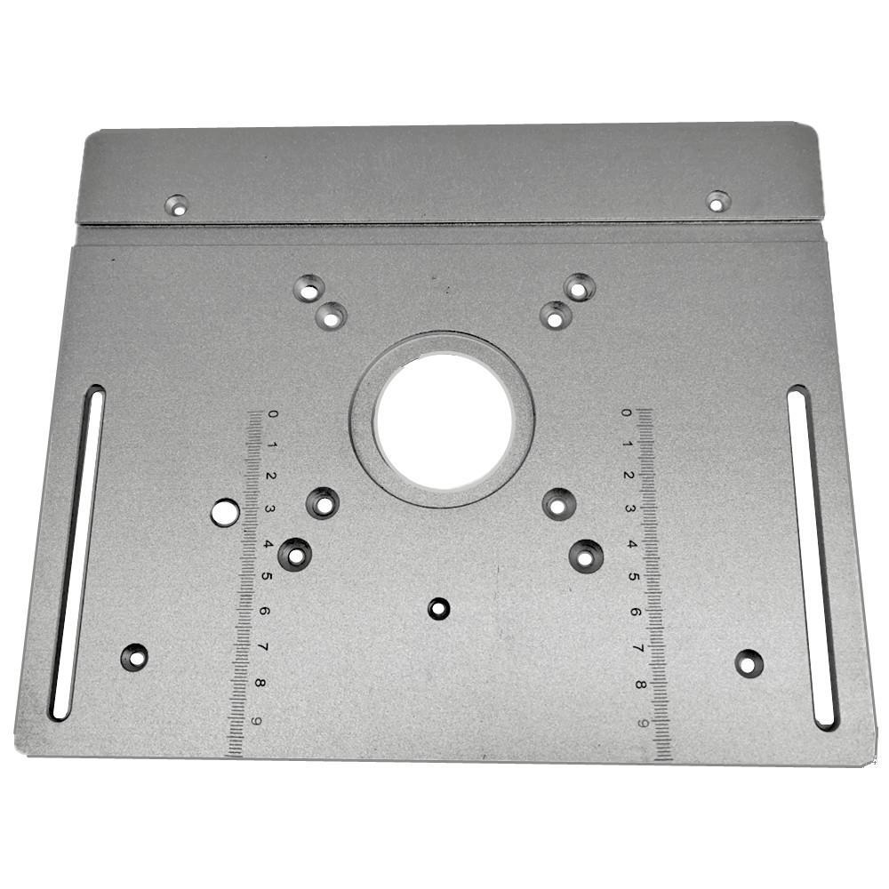 Router Table Replacement Plate for Electric Wood Routers and Trimming Machines