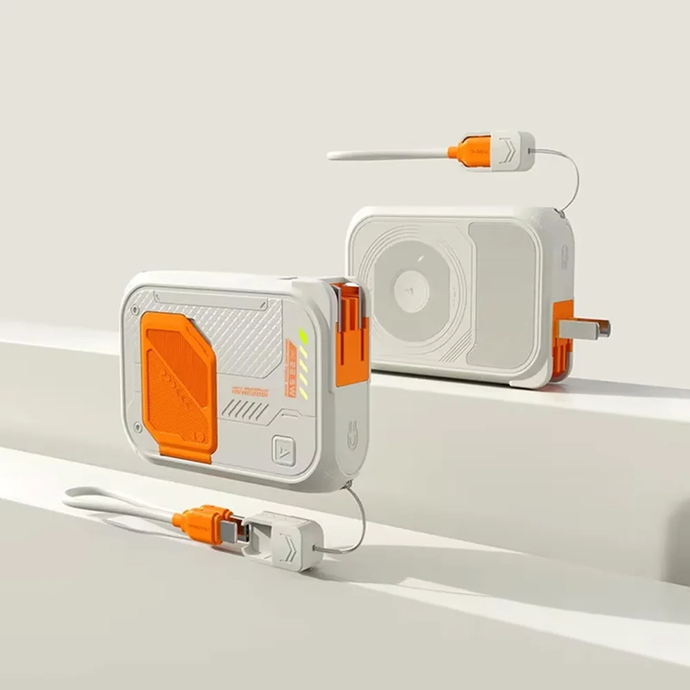 Banco de alimentación inalámbrico portátil 3 en 1 22,5 W con soporte batería externa de 10000 mAh - Imagen 18 de 19