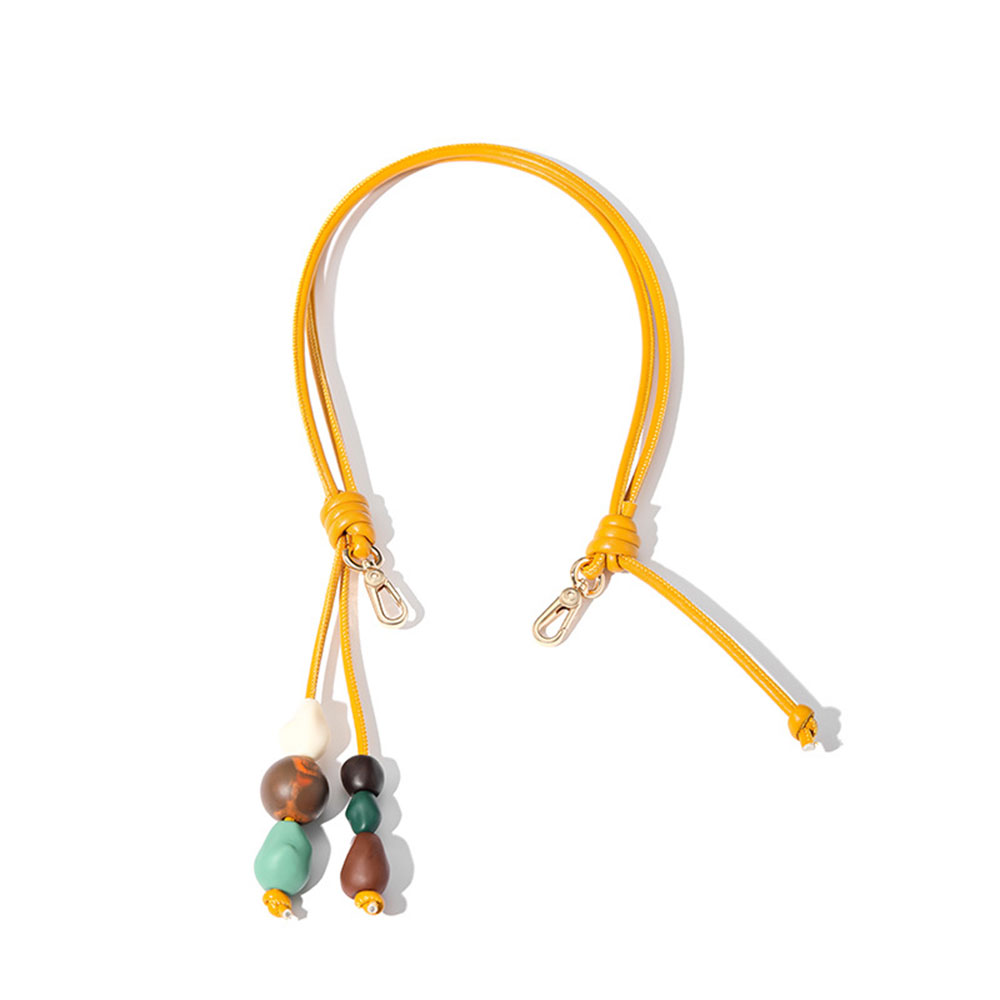 Tracolla singola con perline 65 cm resina microfibra ricambio per borse - Foto 26 di 26