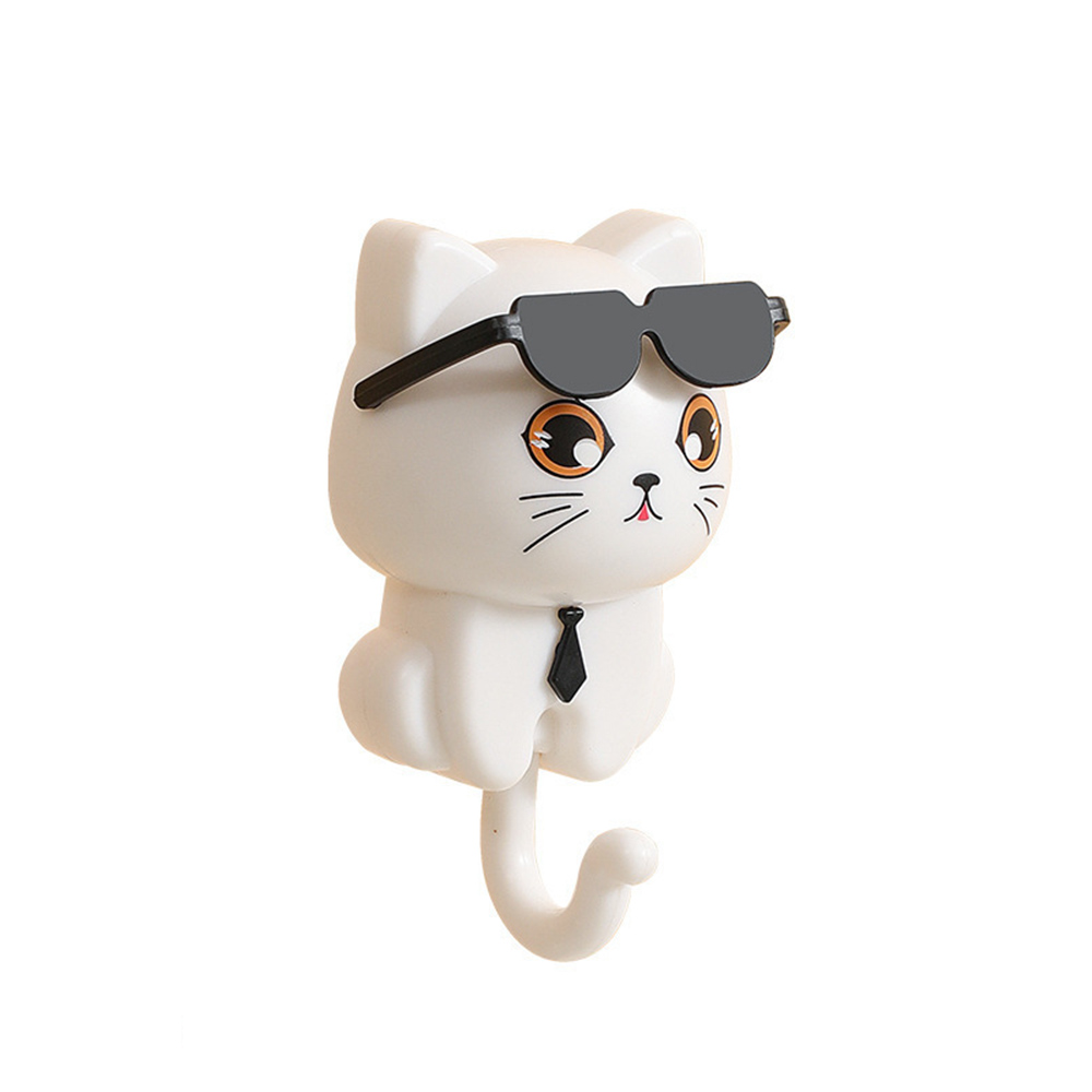 Carino Cartone Animato Gatto Chiave Gancio Organizzatore da Parete per Decorazione Casa Stoccaggio - Foto 25 di 28