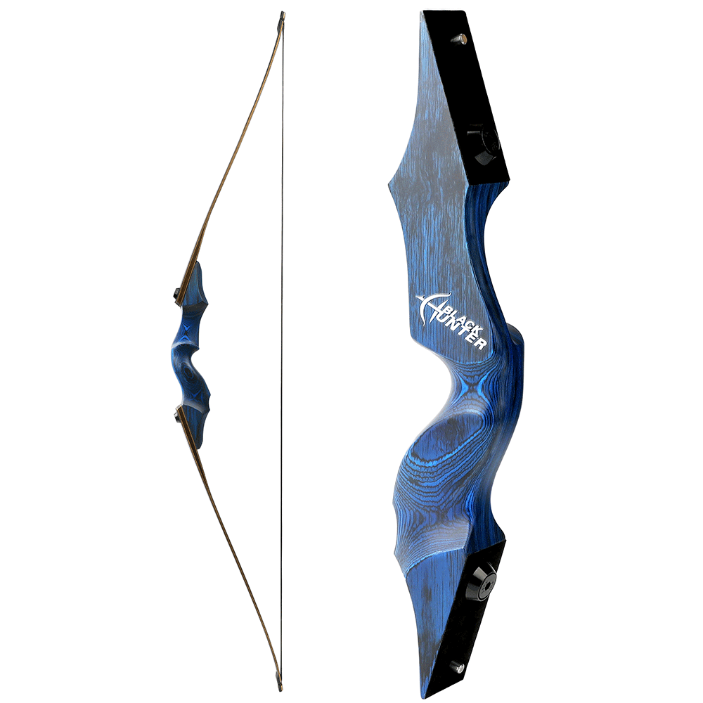 60" Takedown Longbow Hunting Bow Arrow Set 20-60lbs Archery Target Black Hunter - Picture 26 of 31
