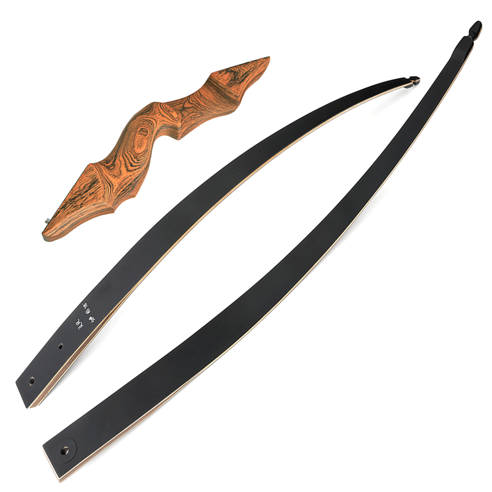 60" Takedown Longbow Hunting Bow Arrow Set 20-60lbs Archery Target Black Hunter - Picture 27 of 31