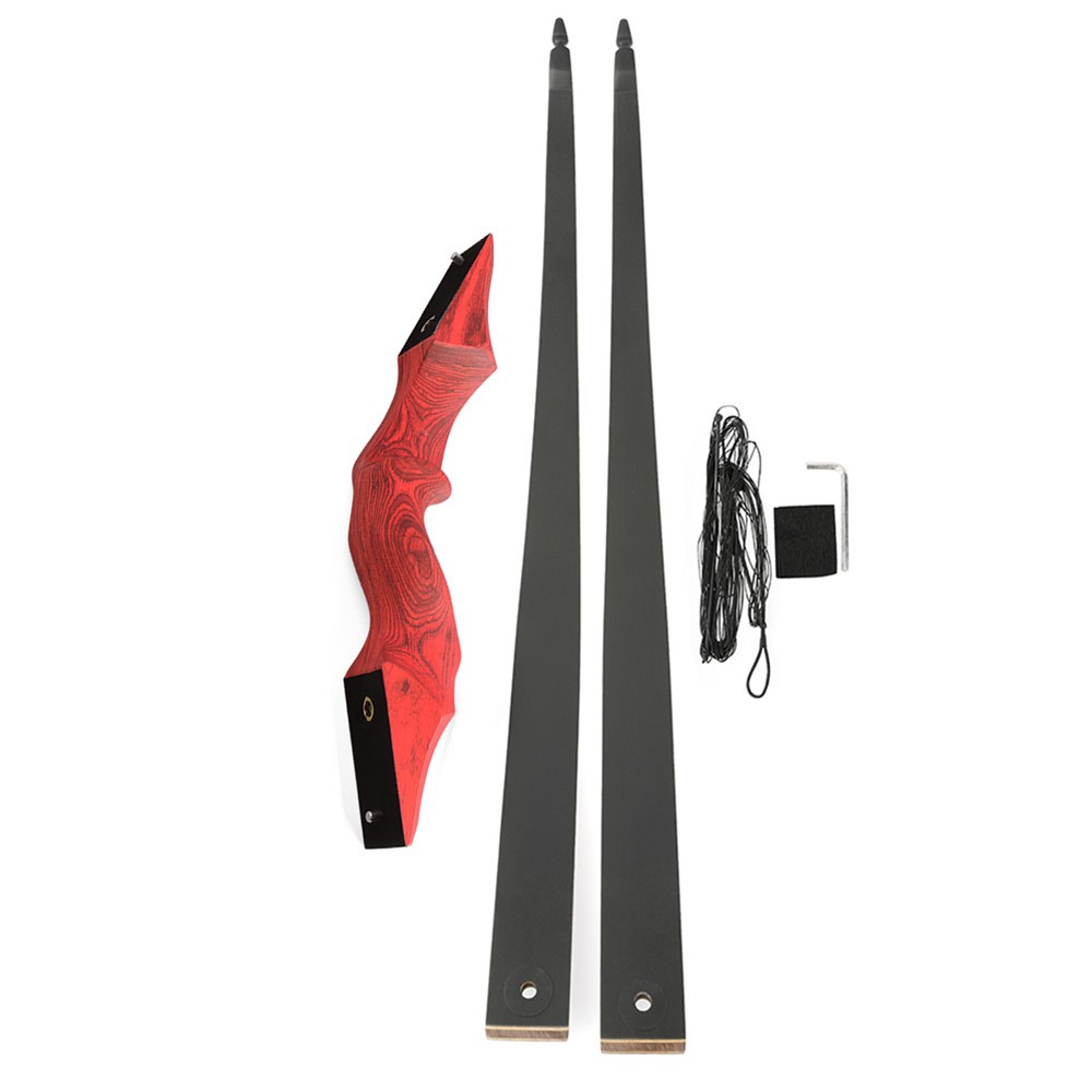 60" Takedown Longbow Hunting Bow Arrow Set 20-60lbs Archery Target Black Hunter - Picture 28 of 31