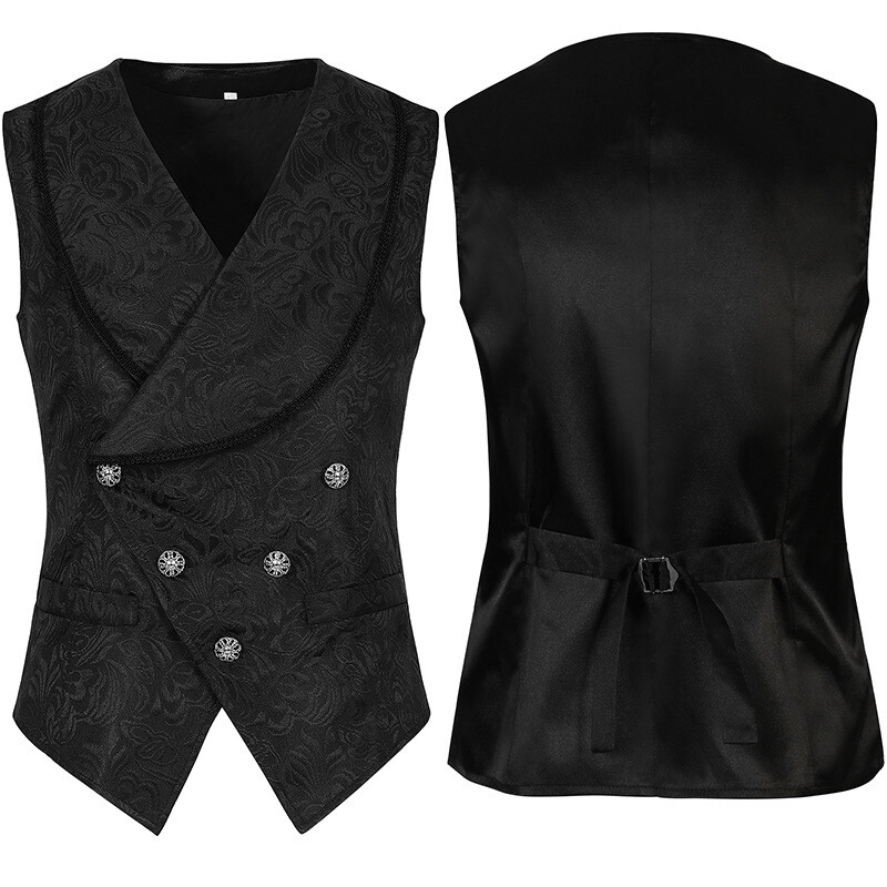 Men Victorian Vest Gentlemens Waistcoat Historiacal Men Vest for Halloween