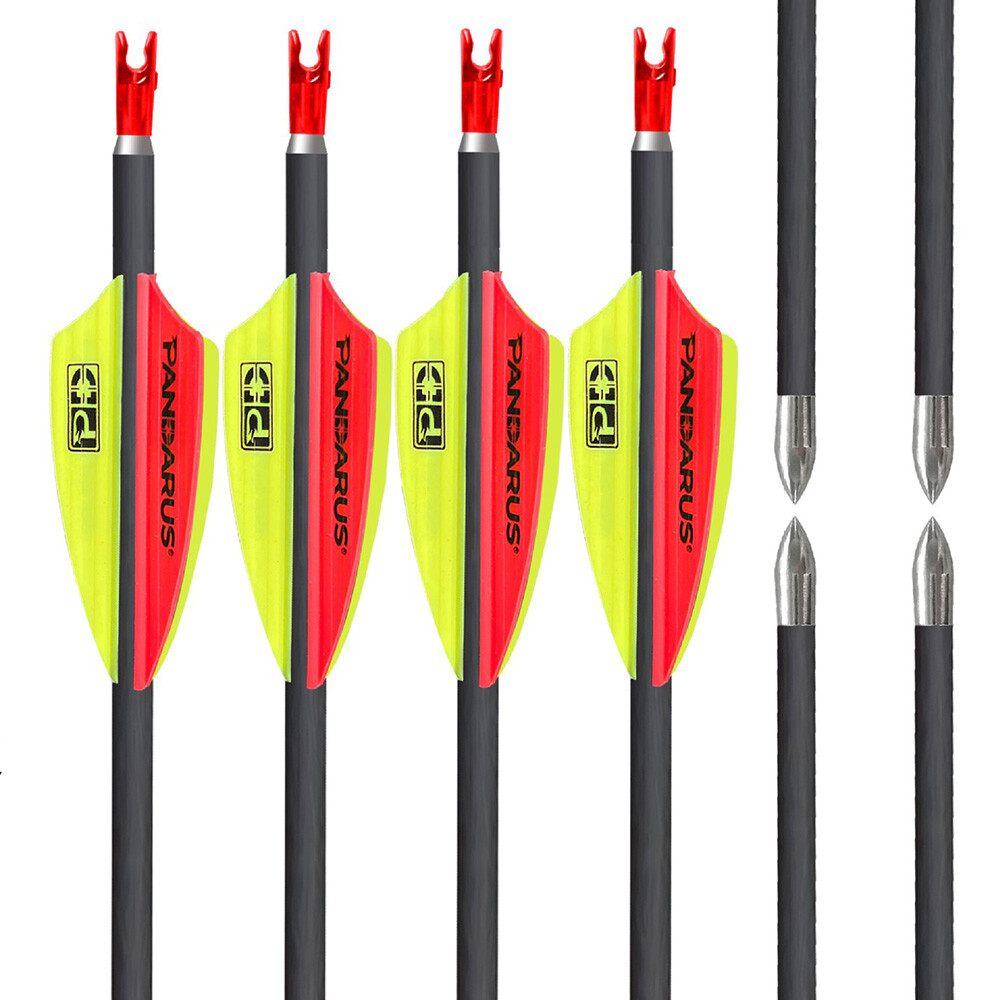 Pandarus 12X Pure Carbon Pfeil ID4,2mm SP200-1500 Bogenschießen Bogen Wettkampfsport - Bild 16 von 30