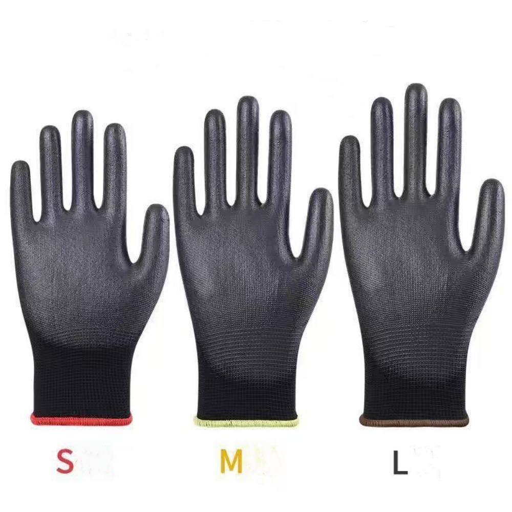 12 Paia Guanti da Lavoro in Nylon per Costruzioni Precisione Lavori di Montaggio - Foto 11 di 12