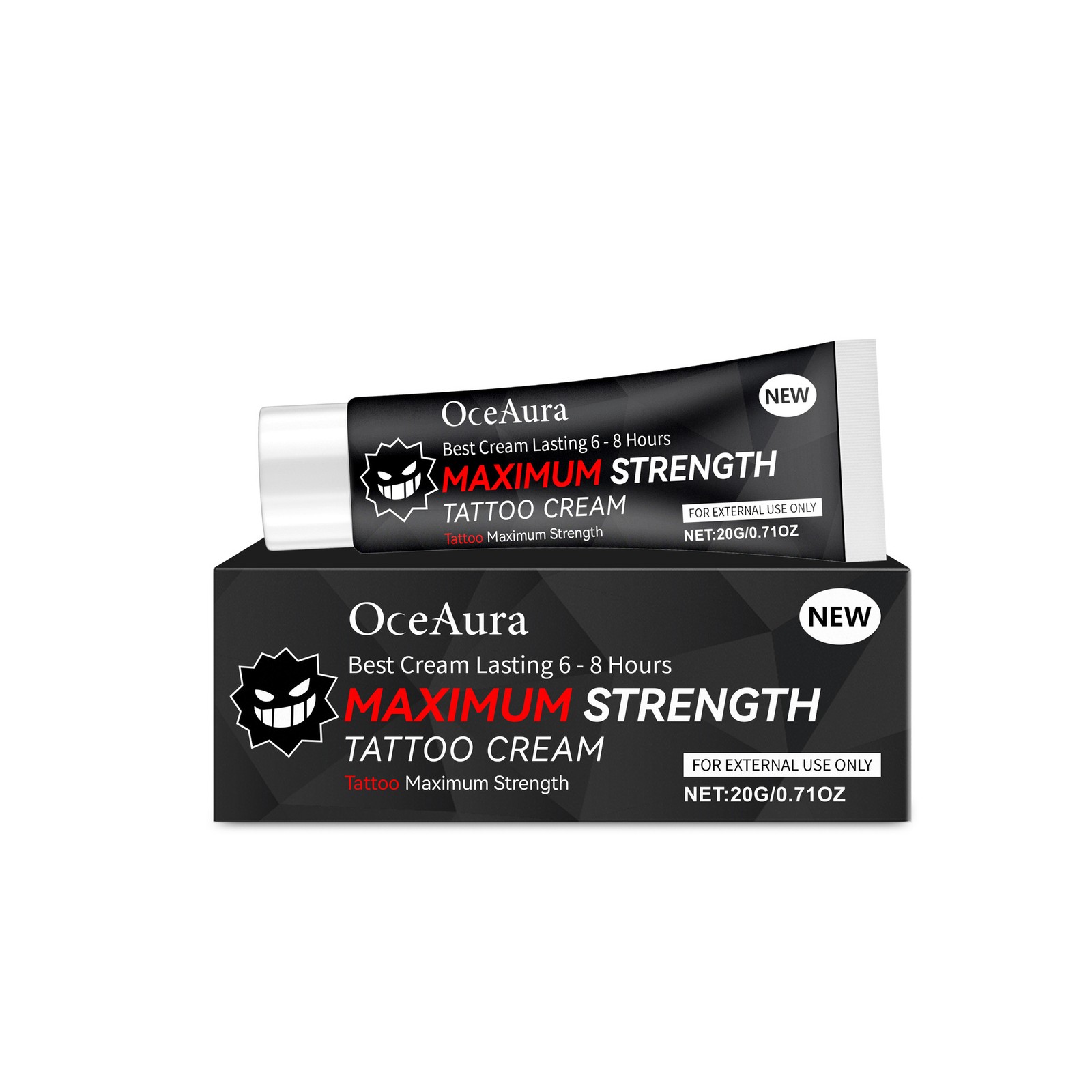 Tattoo Numibing Cream Gel 20 Grams- Up to 6 Hours Extra Strength for Tattoos US