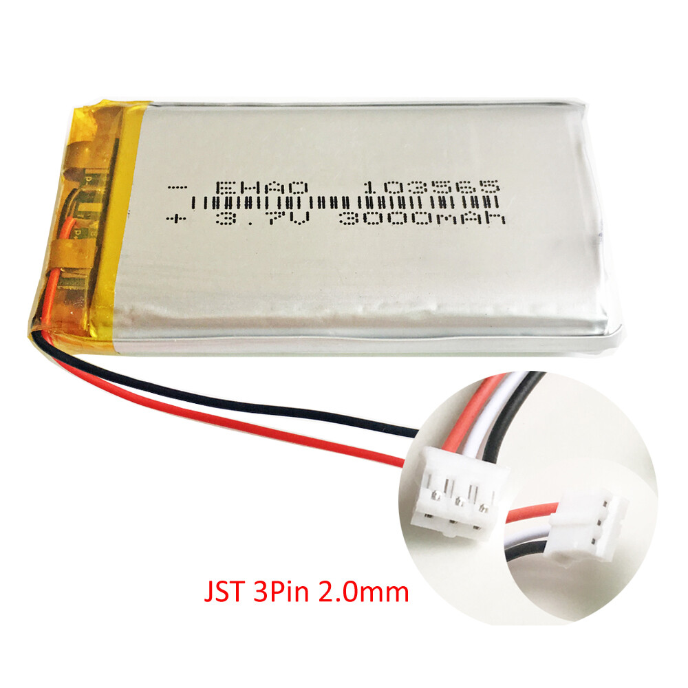 3.7V 3000mAh Lipo Rechargeable Battery 103565 + JST 3pin Plug For GPS Camera - Picture 19 of 20