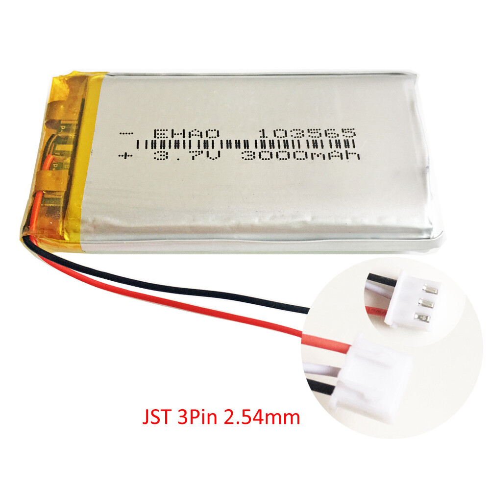 3.7V 3000mAh Lipo Rechargeable Battery 103565 + JST 3pin Plug For GPS Camera - Picture 20 of 20