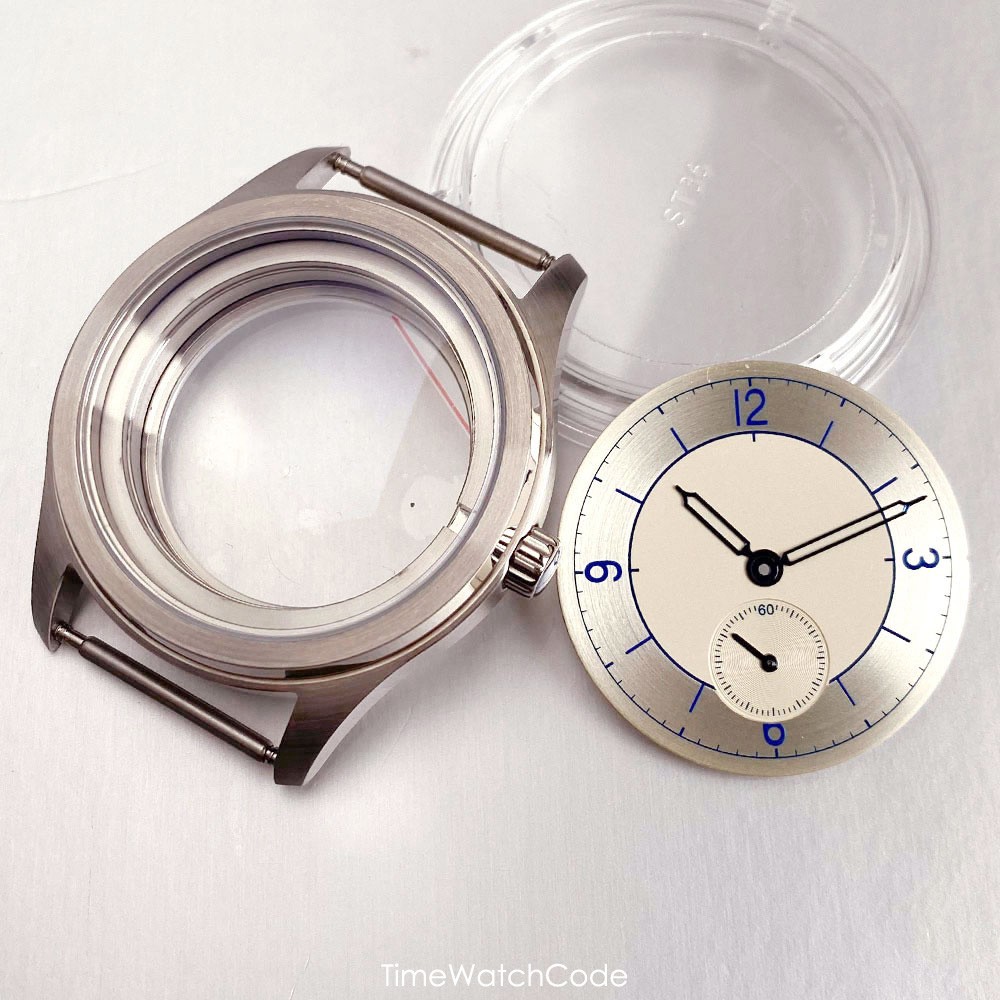 Retro Watch Case 38mm for Sea-gull ST1702 Automatic Mechanical Movt Small Second