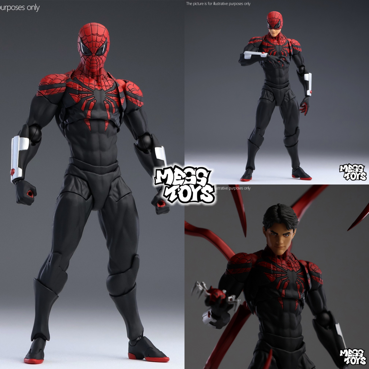 In Stock MESS TOYS Superior Spider Man Peter Parker Doctor Octopus Figure Action - Picture 1 of 24
