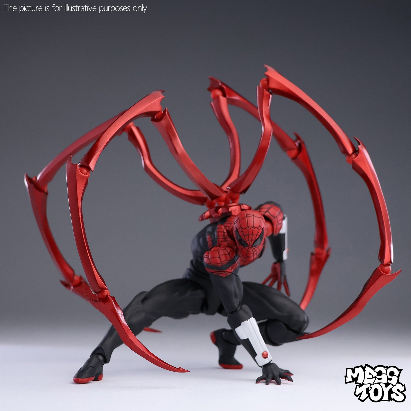 In Stock MESS TOYS Superior Spider Man Peter Parker Doctor Octopus Figure Action - Picture 10 of 24