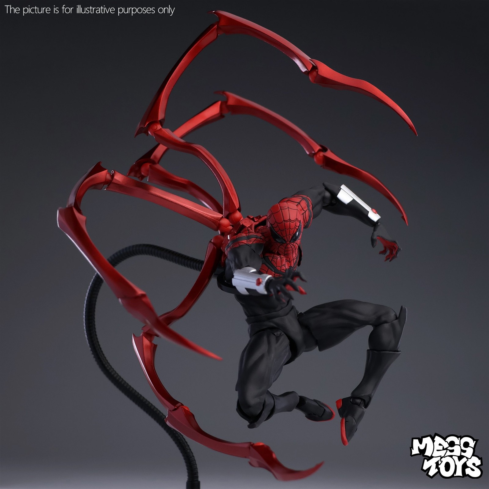 In Stock MESS TOYS Superior Spider Man Peter Parker Doctor Octopus Figure Action - Picture 12 of 24