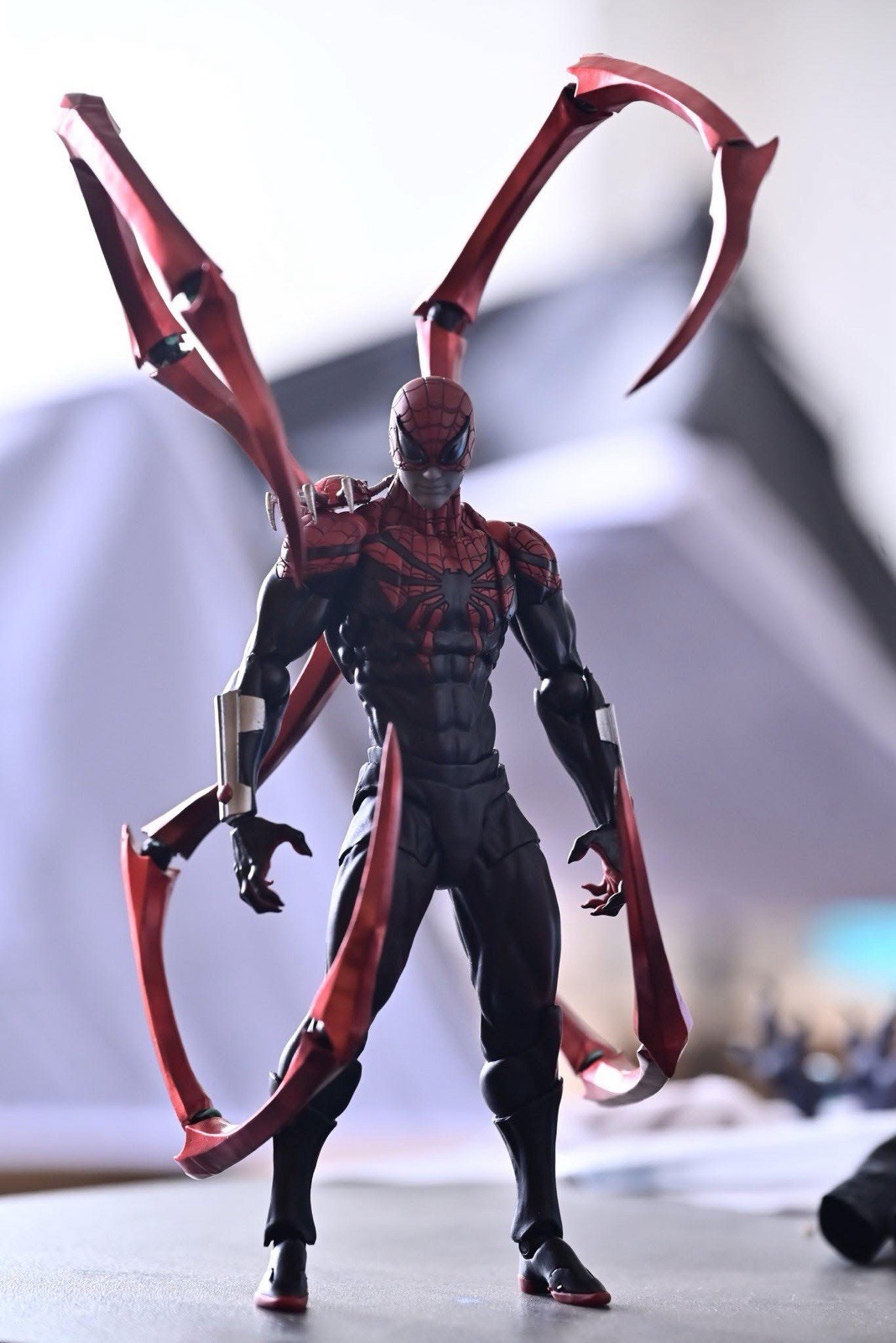 In Stock MESS TOYS Superior Spider Man Peter Parker Doctor Octopus Figure Action - Picture 15 of 24