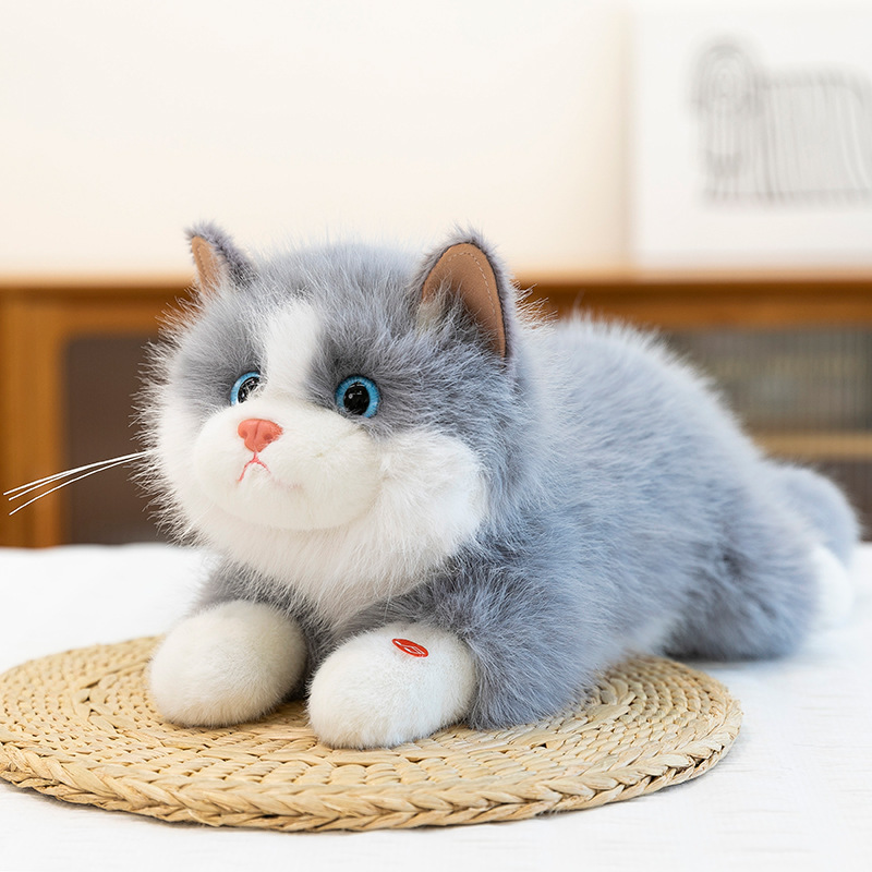 Realistic Meowing Cat Plush - Cute Kitten Gift Toy - Picture 13 of 13