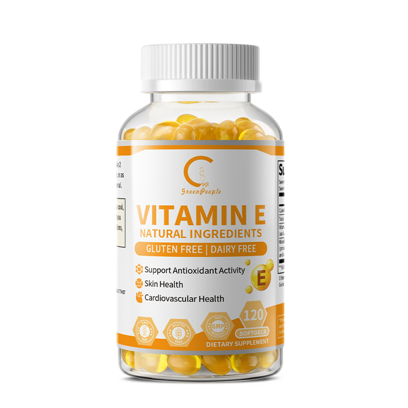Natural Vitamin E 1000 IU d-Alpha Tocopherol Antioxidant 120 Softgels – Non-GMO
