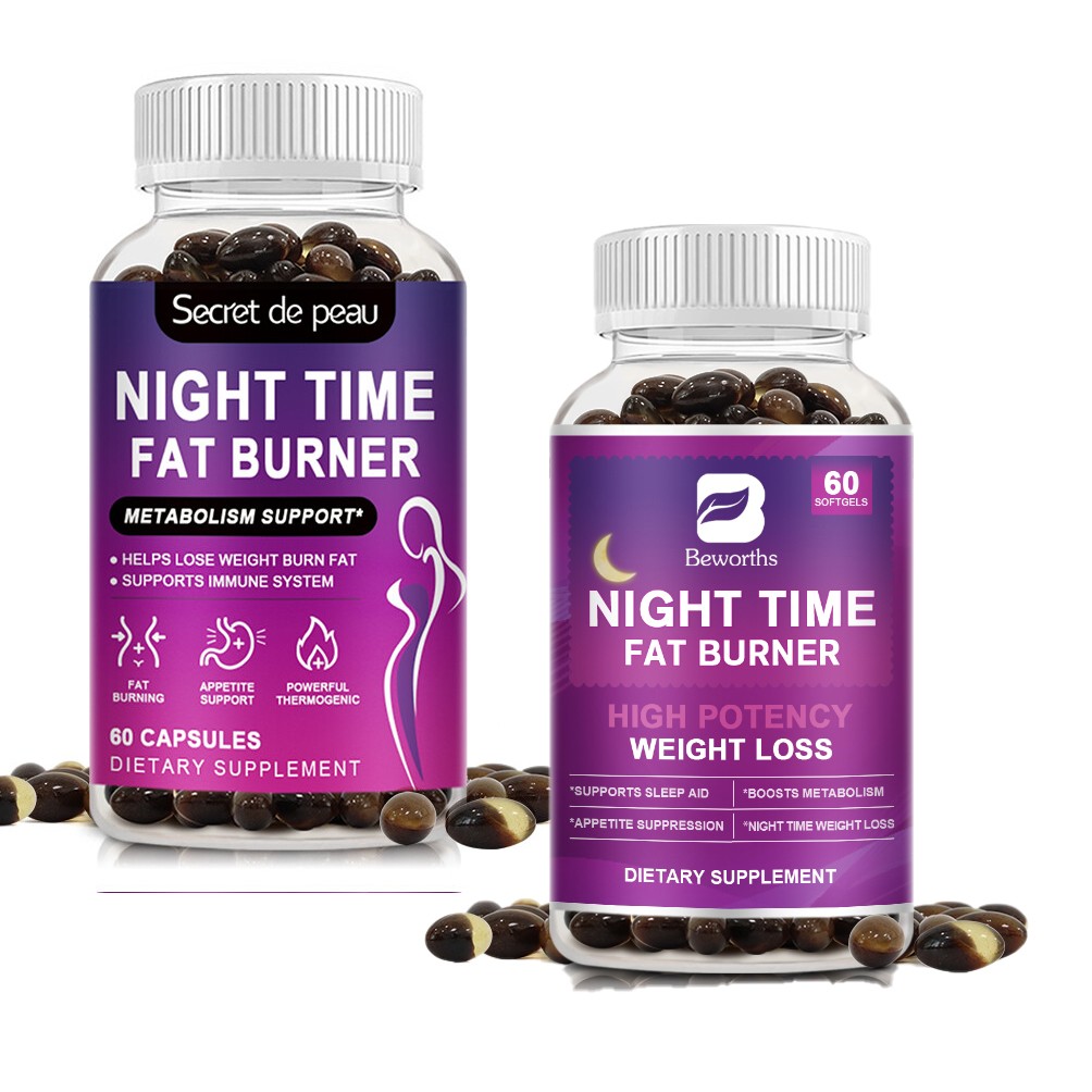 Night Time Fat Burner 60ct Weight Loss Appetite Suppressant Sleep Aid Diet Pills