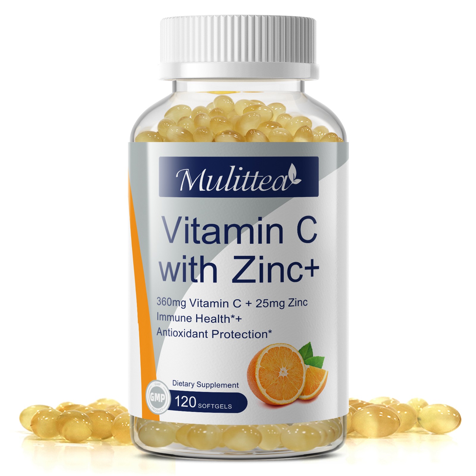 Vitamin C with Zinc+ Capsules Antioxidant Support Energy & Immune Booster